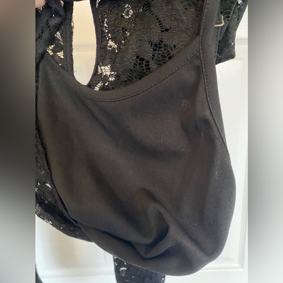 EUC wild fable Elegant Black Lace Long Sleeve Top in Size Medium - Picture 5 of 11